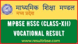 MPBSE HSSC Result