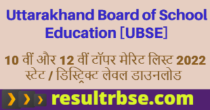 Uttarakhand Board 10th 12th Topper Merit List