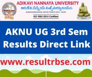 AKNU UG 3rd Sem Results