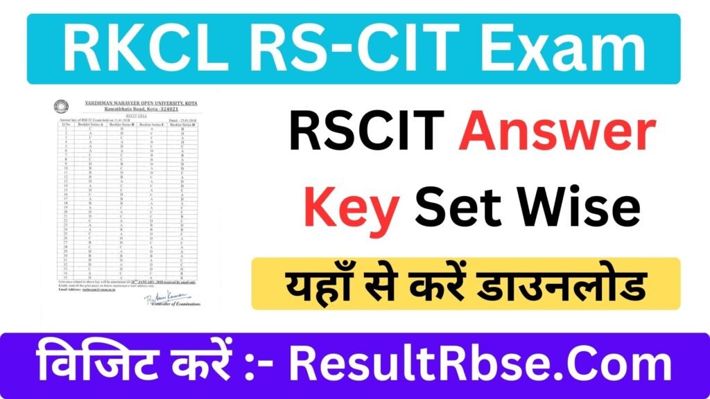 RSCIT Answer Key