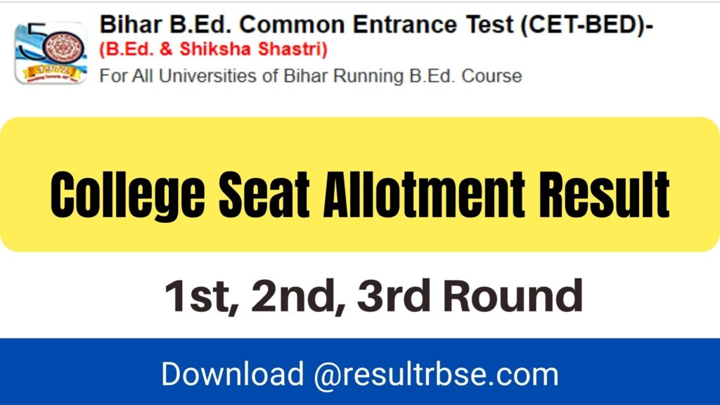 Bihar B.Ed Counselling Result