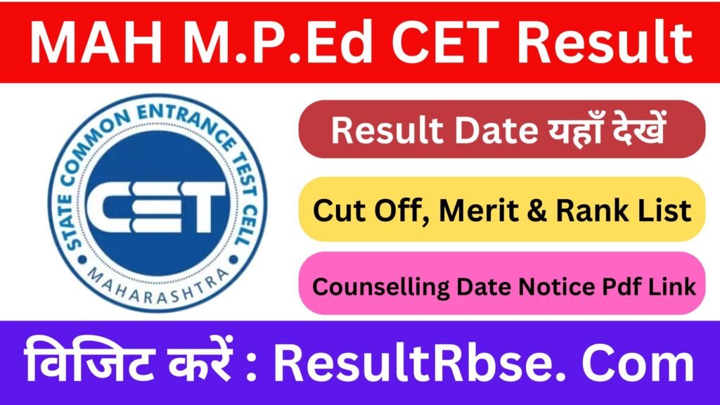 MAH M.P.Ed CET Result